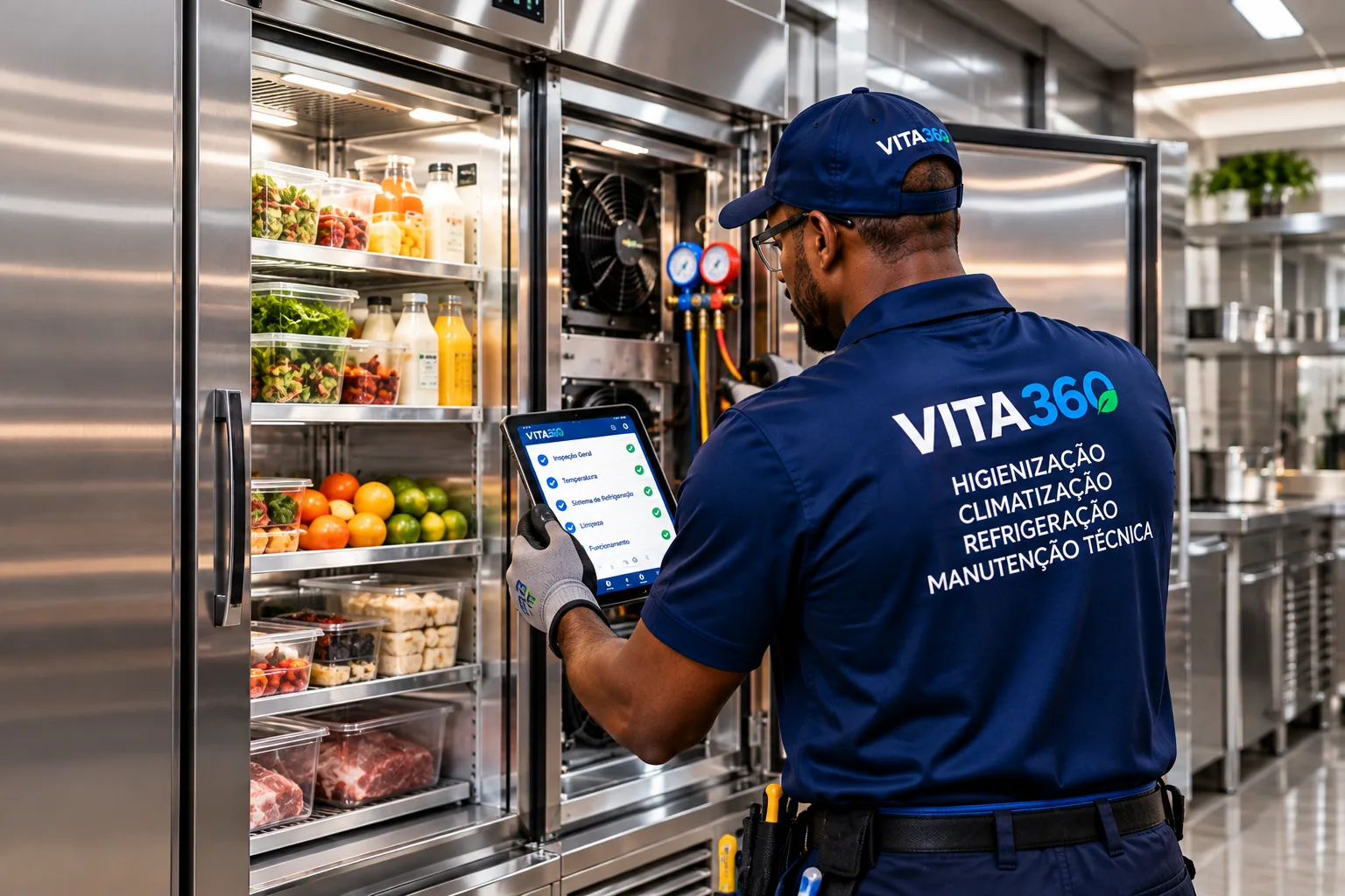 Inspeção de equipamento de refrigeração